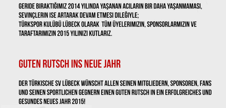 Guten Rutsch ins Neue Jahr 2015!